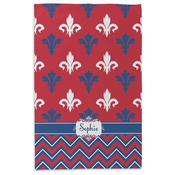 Patriotic Fleur de Lis Microfiber Dish Towel - APPROVAL