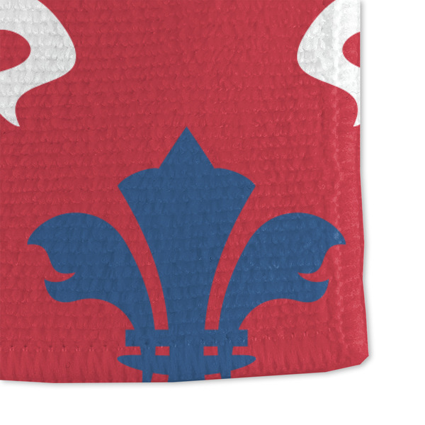 Patriotic Fleur de Lis Microfiber Dish Towel - DETAIL