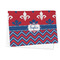 Patriotic Fleur de Lis Microfiber Dish Towel - FOLDED HALF