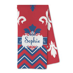 Patriotic Fleur de Lis Kitchen Towel - Microfiber (Personalized)