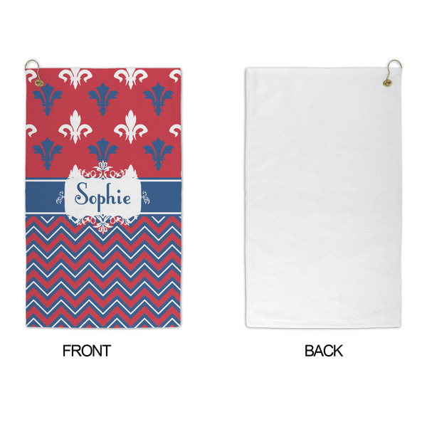 Patriotic Fleur de Lis Microfiber Golf Towels - APPROVAL