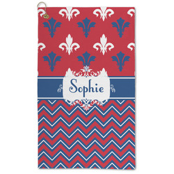 Patriotic Fleur de Lis Microfiber Golf Towel (Personalized)