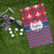 Patriotic Fleur de Lis Microfiber Golf Towels - LIFESTYLE