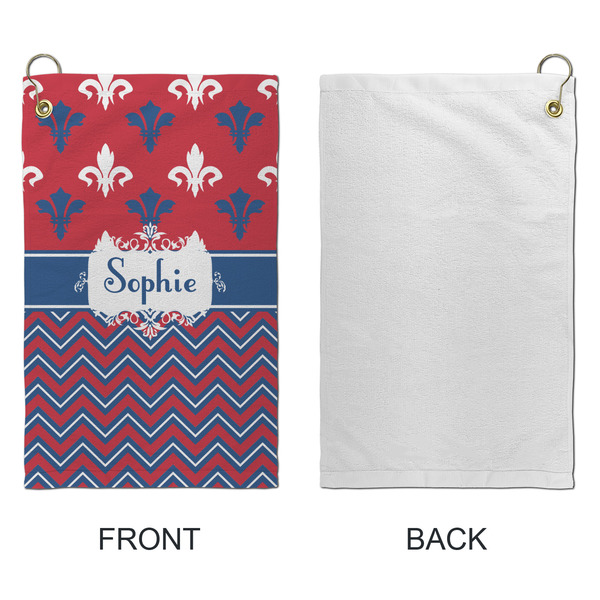 Patriotic Fleur de Lis Microfiber Golf Towels - Small - APPROVAL
