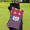 Patriotic Fleur de Lis Microfiber Golf Towels - Small - LIFESTYLE