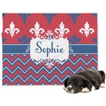 Patriotic Fleur de Lis Dog Blanket - Regular (Personalized)