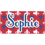 Patriotic Fleur de Lis Mini/Bicycle License Plate (Personalized)