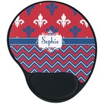 Patriotic Fleur de Lis Mouse Pad with Wrist Support