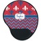 Patriotic Fleur de Lis Mouse Pad with Wrist Support