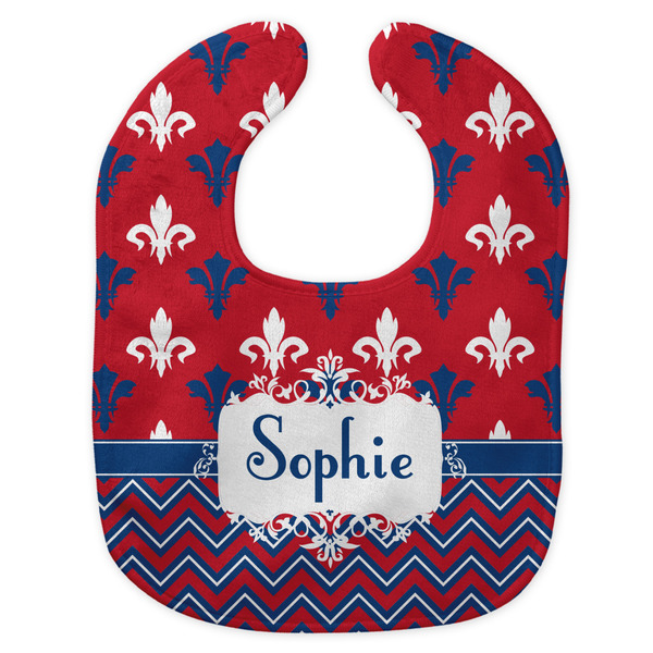 Patriotic Fleur de Lis New Bib Flat Approval