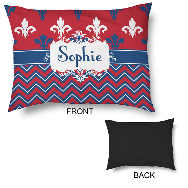 Patriotic Fleur de Lis Outdoor Dog Beds - Large - APPROVAL