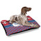 Patriotic Fleur de Lis Outdoor Dog Beds - Large - IN CONTEXT