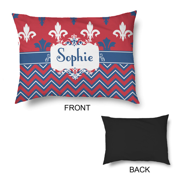 Patriotic Fleur de Lis Outdoor Dog Beds - Medium - APPROVAL