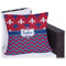 Patriotic Fleur de Lis Outdoor Pillow - 20" (Personalized)