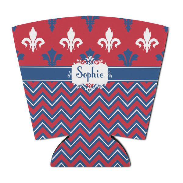 Custom Patriotic Fleur de Lis Party Cup Sleeve - with Bottom (Personalized)