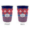 Patriotic Fleur de Lis Party Cup Sleeves - without bottom - Approval