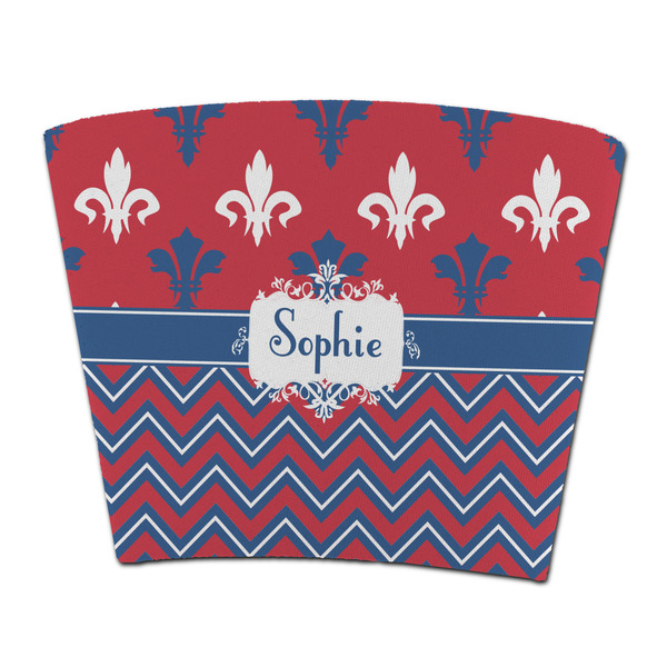 Custom Patriotic Fleur de Lis Party Cup Sleeve - without bottom (Personalized)