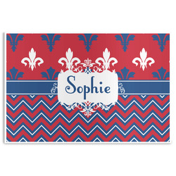 Patriotic Fleur de Lis Disposable Paper Placemats (Personalized)