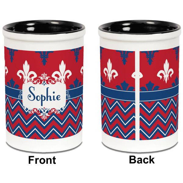 Patriotic Fleur de Lis Pencil Holder - Black - approval