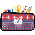 Patriotic Fleur de Lis Neoprene Pencil Case (Personalized)