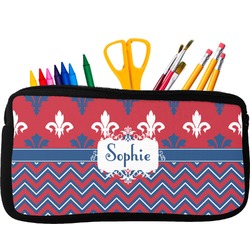 Patriotic Fleur de Lis Neoprene Pencil Case (Personalized)
