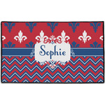 Patriotic Fleur de Lis Door Mat - 60"x36" (Personalized)
