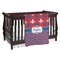 Patriotic Fleur de Lis Baby Blanket (Single Sided) (Personalized)