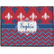 Patriotic Fleur de Lis Door Mat - 24"x18" (Personalized)