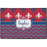 Patriotic Fleur de Lis Door Mat - 36"x24" (Personalized)