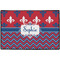 Patriotic Fleur de Lis Door Mat - 36"x24" (Personalized)