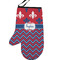 Patriotic Fleur de Lis Left Oven Mitt (Personalized)