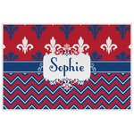 Patriotic Fleur de Lis Laminated Placemat w/ Name or Text