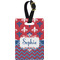 Patriotic Fleur de Lis Personalized Rectangular Luggage Tag