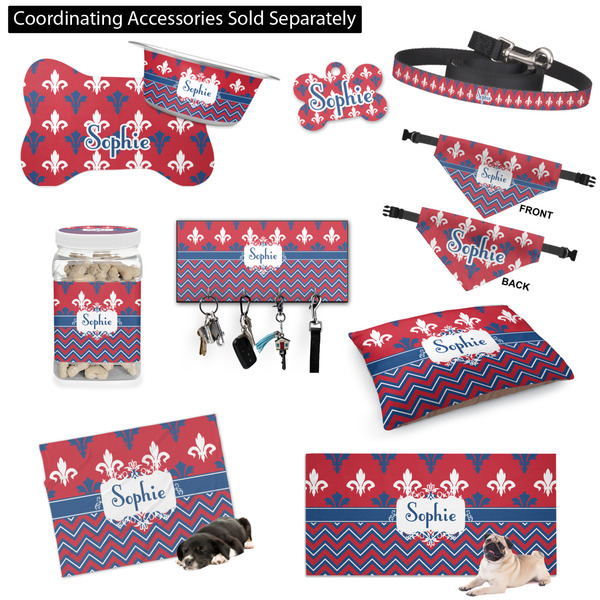 Patriotic Fleur de Lis Customized Pet Accessories