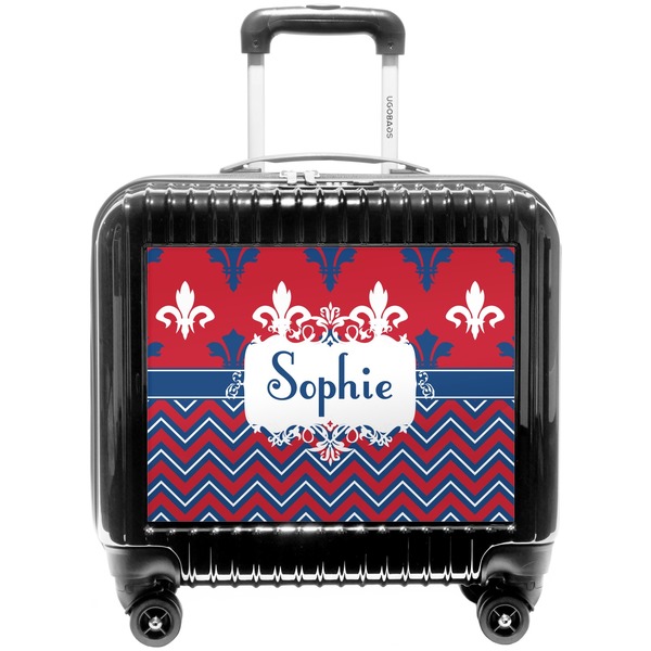 Custom Patriotic Fleur de Lis Pilot / Flight Suitcase (Personalized)