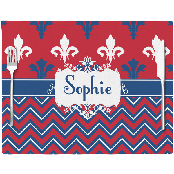 Patriotic Fleur de Lis Placemat with Props