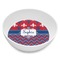 Patriotic Fleur de Lis Melamine Bowl - 8 oz (Personalized)