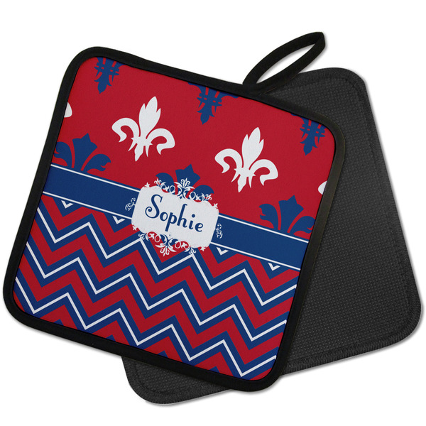 Patriotic Fleur de Lis Pot Holders - PARENT MAIN