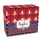 Patriotic Fleur de Lis Recipe Box - Full Color - Front/Main