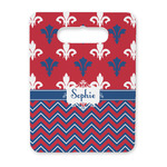 Patriotic Fleur de Lis Rectangular Trivet with Handle (Personalized)
