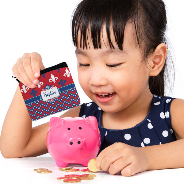 Patriotic Fleur de Lis Rectangular Coin Purses - LIFESTYLE (child)
