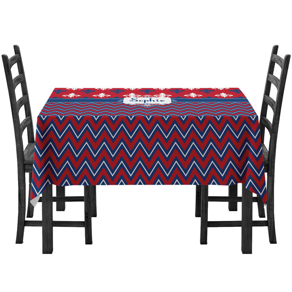 Custom Patriotic Fleur de Lis Tablecloth (Personalized)