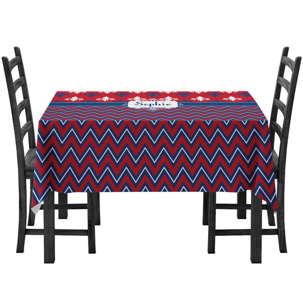 Custom Patriotic Fleur de Lis Tablecloth (Personalized)