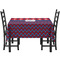 Patriotic Fleur de Lis Rectangular Tablecloths - Side View