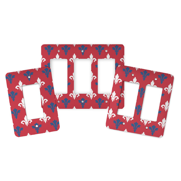 Patriotic Fleur de Lis Rocker Light Switch Covers - Parent - ALL VARIATIONS