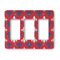 Patriotic Fleur de Lis Rocker Light Switch Covers - Triple - MAIN