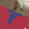 Patriotic Fleur de Lis Large Rope Tote - Close Up View
