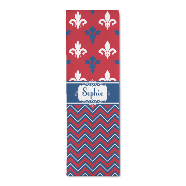 Custom Patriotic Fleur de Lis Runner Rug - 2.5'x8' w/ Name or Text