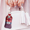 Patriotic Fleur de Lis Sanitizer Holder Keychain - Large (LIFESTYLE)