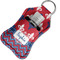 Patriotic Fleur de Lis Sanitizer Holder Keychain - Small in Case